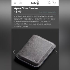 Bellroy Charcoal Leather Wallet